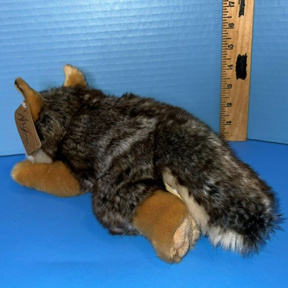 Miyoni By Aurora World Wolf Dog 11" Plush Gray Brown Stuffed Animal w/ Tag 26264 - Picture 5 of 11